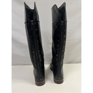 Franco Sarto Womens Black Fashion Knee High Block Heel Boots Size 8.5M